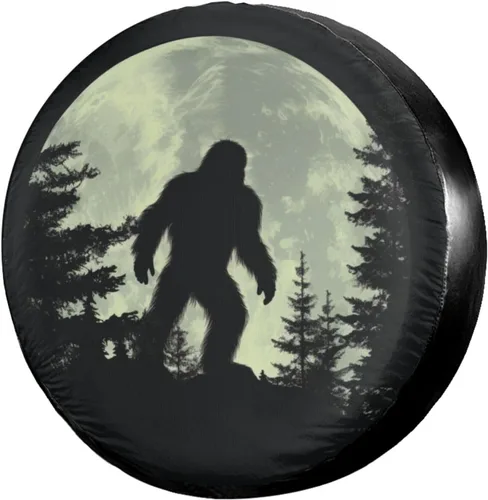 Full Moon - Cubierta de neumático de repuesto a prueba de polvo, para remolque, RV, SUV y muchos vehículos, 14 pulgadas