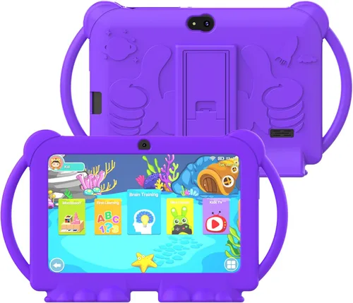 Tablet para niños, tablet de 7 pulgadas para niños 4GB+32GB admite expansión de 1TB, control parental preinstalado, tablet educativa para niños
