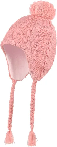 Miniatura 43 de Conjunto de guantes y gorro de invierno para niños, gorro de forro polar cálido, gorro de punto y guantes para niños y niñas
