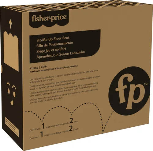 Miniatura 6 de Fisher-Price - Silla portátil para bebé, asiento para suelo Sit-Me-Up con Darling Dots, con mordedor y sonajero para recién nacidos libres de BPA