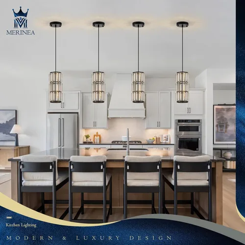 Miniatura 6 de Iluminación colgante negra, lámpara colgante moderna de cristal mini, juego de 3 candelabros ajustables para cocina, isla, comedor, dormitorio