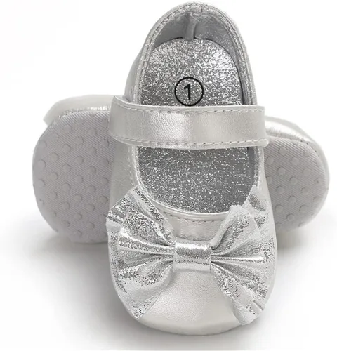Miniatura 4 de Timatego Zapatos planos Mary Jane para bebé, suela suave, antideslizantes, para bebés, primeros pasos, boda, vestido de princesa, zapatos de cuna