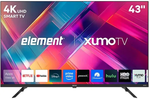 Element E550AE43CG 43 pulgadas Class Revolution Series 4K UHD HDR LED Smart Xumo TV