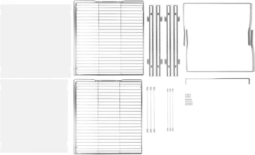 Miniatura 8 de VEVOR Organizador de Gabinete Extraíble de 2 Niveles 18.7"An×21"Pr×3.2"Al, Estantes de Despensa Deslizables de Servicio Pesado, Cajones Deslizantes