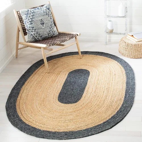 Miniatura 23 de SAFAVIEH Braided Collection BRD910B - Alfombra redonda de yute reversible de 3 pies, color beige y natural, hecha a mano