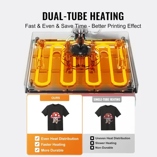 Miniatura 5 de Prensa de calor VEVOR, 12 x 15 pulgadas, máquina de transferencia de calor 5 en 1 con prensa para tarros de 30 oz, presión de camiseta con giro