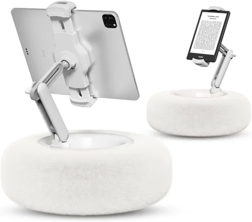 Miniatura 10 de Viozon Almohada con soporte para tablet, compatible con teléfono/tableta de 4.7"-13", iPad, iPhone, Samsung, Google, Kindle, soporte de teléfono