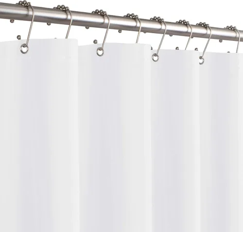 Miniatura 2 de Zenna Home Forro de cortina de ducha, forro transparente pesado para duchas y bañeras con ojales inoxidables y dobladillo pesado, EVA de calibre 8