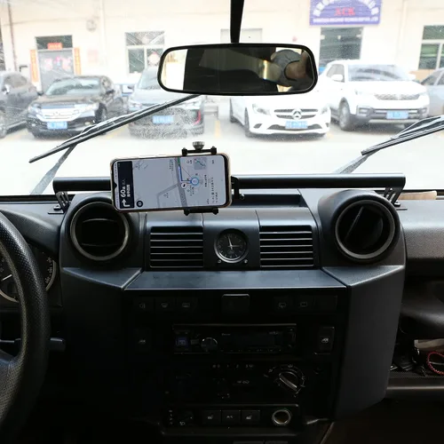 YIWANG Aluminio para Land Rover Defender 90 110 130 2004-2018 Soporte de teléfono de coche Soporte de teléfono móvil Soporte de navegación del coche