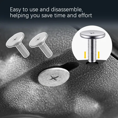 Miniatura 5 de Zufoty 8 piezas de tornillo para cubierta de motor de radiador, pernos de tapa inferior de cubierta de salpicaduras para Honda Accord Civic CR-V