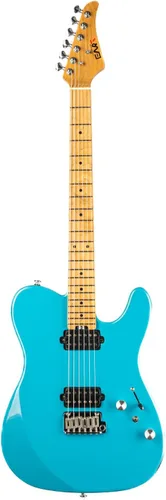 Miniatura 13 de EART TL-380 Guitarra eléctrica profesional para jugadores versátiles Cuello y diapasón de arce tostado, pastillas humbuckers con bobina dividida