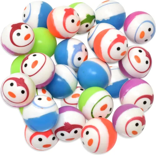 Kiddie Play 25 Bouncy Balls for Kids Party Favors | Bouncy Ball 27mm | Superball Small Rubber Balls for Kids