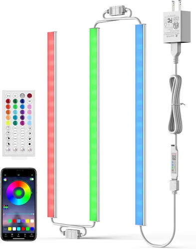 Miniatura 15 de ASOKO Iluminación LED regulable para debajo del armario para cocina, 6 barras de luz LED de 12 pulgadas, luz LED de armario blanca cálida 3000 K, 12