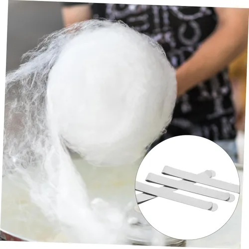 Miniatura 8 de Mobestech 2sets Sugar Machine Candy Clips Reusable Stainless Steel Candy Floss Making Supplies 10pcs*2