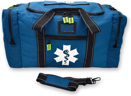 Miniatura 2 de Lightning X First Responder EMS - Bolsa de equipo de extracción de rescate médico con nombre bordado personalizado, Azul Patchwork