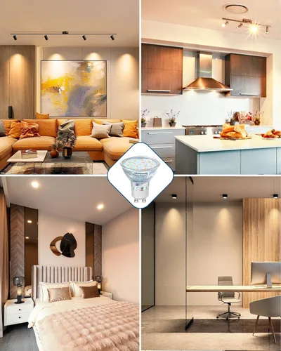 Miniatura 7 de DEWENWILS Bombillas GU10, bombilla LED GU10 regulable, 5W equivalente a 50W, 2700K, bombillas de luz suave y cálida, repuesto para iluminación