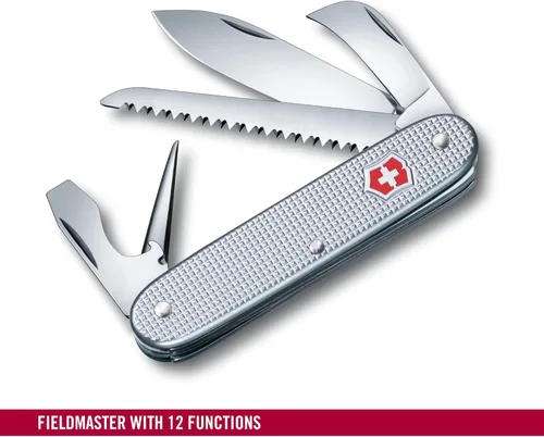 Miniatura 2 de Victorinox Swiss Army 7 Navaja Suiza, Navaja de Bolsillo de 7 Funciones Hecho en Suiza con 2 Hojas (Hoja Grande y de Poda), Sierra para Madera