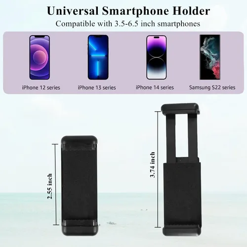 Miniatura 3 de PRAQECZ Soporte de teléfono con abrazadera de clip, soporte para teléfono celular para escritorio/mesa/puerta de cristal/deflector