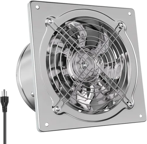 Miniatura 9 de HG Power Extractor de cocina de 8 pulgadas con interruptor montado en la pared 576CFM, ventilador de ventilación para ático, invernadero, sótano