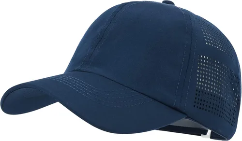 Gorra de béisbol de secado rápido para mujer de malla ligera protección UV para deportes al aire libre varios colores