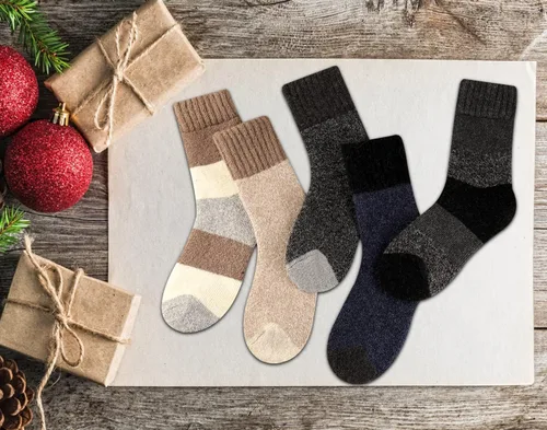 Miniatura 7 de Heatuff Calcetines de lana de invierno para mujer, cálidos, suaves, con cojín completo (5 pares)