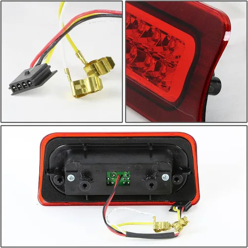 Miniatura 4 de ADN Motoring tercera luz de freno, Rojo