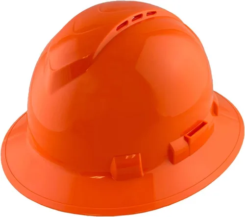 Miniatura 21 de Texas America Safety Company Casco duro RIDGELINE de ala completa con ajuste de perilla de 6 puntos y bolsa Azul ventilado