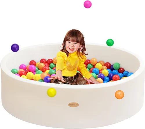 Miniatura 16 de HARBOLLE Pelotas redondas suaves de espuma viscoelástica de 35.4 pulgadas, no incluidas, corralito para interiores y exteriores, para bebés y niños