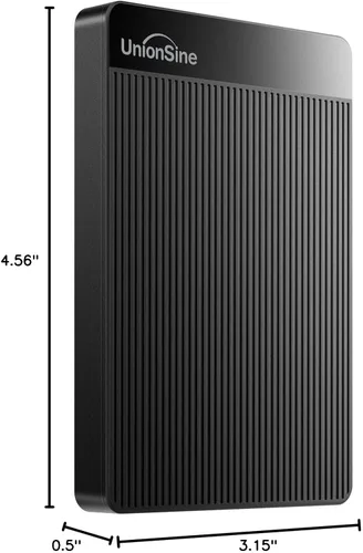 Miniatura 7 de UnionSine - Disco duro externo portátil ultradelgado HDD-USB 3.0 de 500 GB para PC, Mac, Laptop, PS4, Xbox One, Xbox 360 - (Negro)