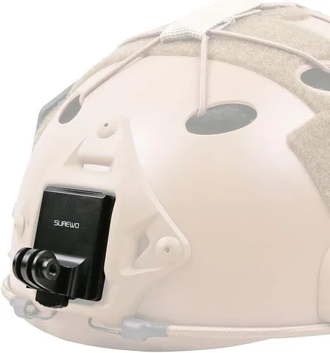 Soporte de casco NVG de aluminio compatible con GoPro Hero 12 Negro, Hero 11/10/9/8/7/(2018) Negro, Insta360, AKASO, DJI Osmo Action 4/3 y la