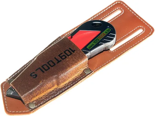 Miniatura 5 de Cuchillo y escofina para paneles de yeso KL300 – Herramienta de corte de tablero de yeso 4 en 1 con funda de cuero – Cuchillo profesional de corte