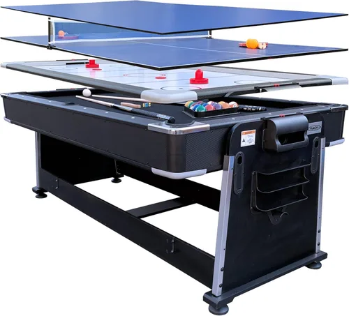 Miniatura 2 de RACK Triad - Mesa giratoria 3 en 1 de 7 pies para billar y pool