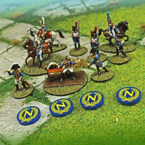 Miniatura 2 de LITKO Ficha Napoleónica Miniaturas Históricas Wargame Game Pieces Paquete de 10 (francés)