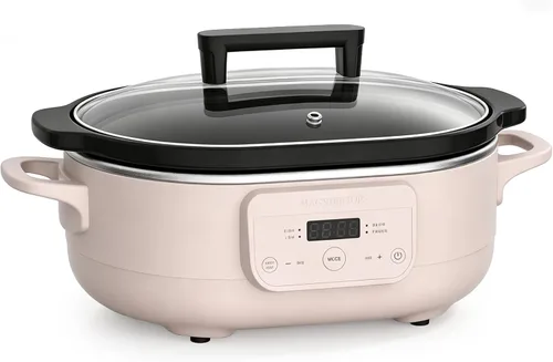 Miniatura 11 de Olla de Cocción Lenta Programable de 6 Cuartos con Recipiente Antiadherente Saludable Extraíble - Pequeño Electrodoméstico de Cocina para Cenas