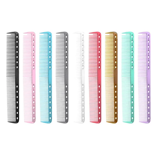 9 peines de corte de pelo de carbono, peine resistente al calor profesional para estilista