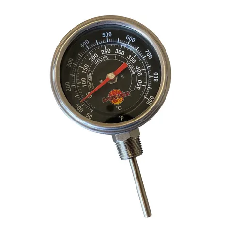 Miniatura 10 de Termómetro para parrilla de barbacoa de cara negra, 50F-900F, rango de alta temperatura, resistente calidad premium, termo para ahumador de 2