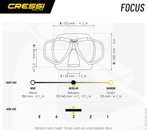 Miniatura 4 de Cressi Adult Snorkel Kit- Lightweight Mask & Snorkel Combo for Snorkeling- Focus & Supernova Dry - Designed in Italy Claro/rosa