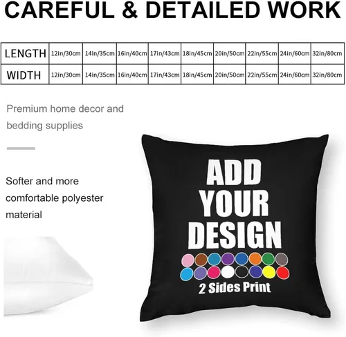 Miniatura 5 de Funda de almohada personalizada con foto, añade tu nombre, imagen, logotipo, funda de almohada personalizada para mujeres, hombres, papá, mamá
