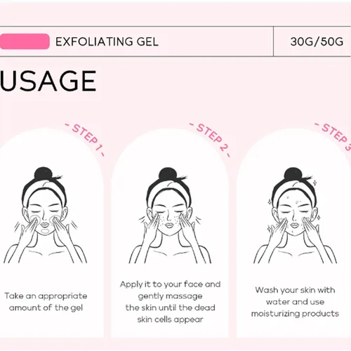 Miniatura 8 de Gel exfoliante purificador, exfoliante facial, geles hidratantes suaves para el cuerpo, limpieza profunda, para todo tipo de piel (1 unidad)
