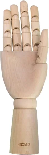 Miniatura 10 de HSOMiD Maniquí articulado de madera de artistas de 12 pulgadas, perfecto para decoración del hogar, dibujo de la figura humana (A)