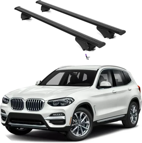 Miniatura 11 de ERKUL Barras transversales para portaequipajes de techo para BMW X3 F25 2011-2017 Barras transversales de aluminio con bloqueo antirrobo