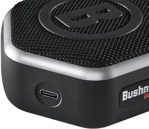 Miniatura 5 de Bushnell Wingman Mini Altavoz Bluetooth GPS negro/plateado con auriculares negros definitivos y cargadores de pared/coche