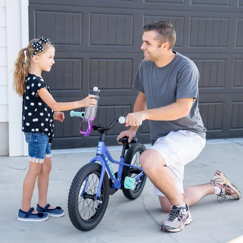 Miniatura 4 de Combo de soporte para botella de agua para bicicleta, 20 onzas, soporte para botella exprimible y jaula de montaje para bicicleta, no necesita