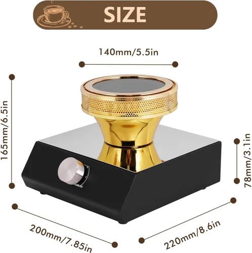 Miniatura 3 de YUCHENGTECH Calentador de haz halógeno, calentador inteligente de haz de sifón para cafetera Hario Yama Syphon (actualización 110-120V) (110V)