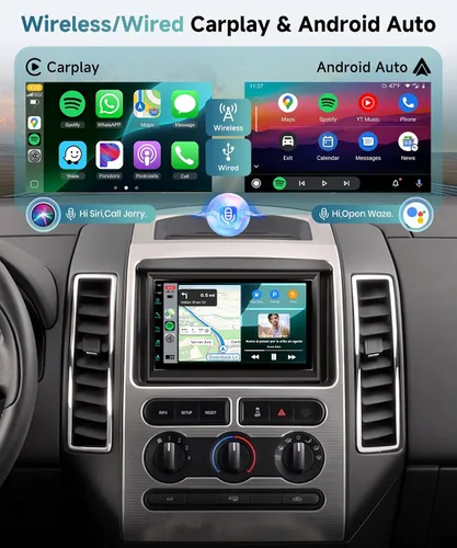 Miniatura 4 de Radio de coche Android de 4 núcleos 2G+64G estéreo para Ford F150/F250/F350 con DSP Carplay inalámbrico Android Auto, Sellrich 7 pulgadas IPS