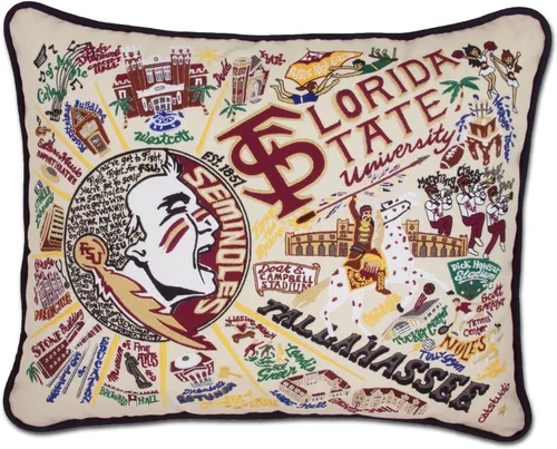 Miniatura 11 de Catstudio Almohada decorativa bordada colegiada de la Universidad Estatal de los Apalaches