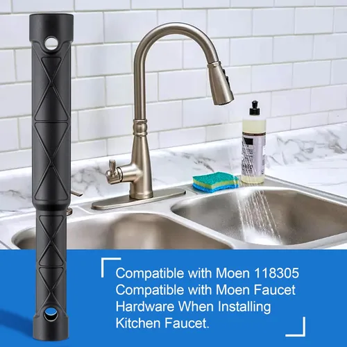 Miniatura 7 de Enhon Herramientas de instalación de grifo de cocina compatibles con la colección Moen 118305 de repuesto, herramienta de extracción e instalación