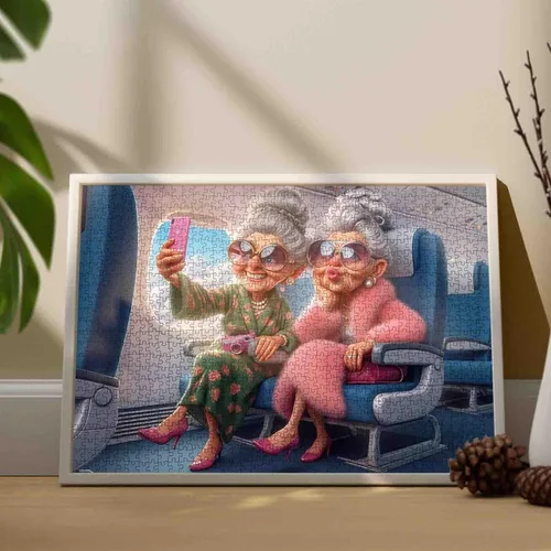 Miniatura 4 de Rompecabezas de 1000 piezas para adultos, rompecabezas de moda para anciana, rompecabezas para mujeres, divertido viaje de 1000 piezas, rompecabezas