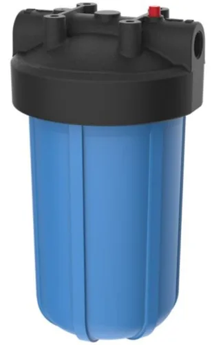 Pentair Pentek 150469 Carcasa para filtro Big Blue, 3/4" NPT #10 para toda la casa, filtro de agua resistente de 10 pulgadas con tapa de Azul