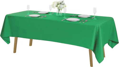 Miniatura 79 de Cupuamon - Mantel rectangular de 60 x 84 pulgadas, tela de poliéster lavable para decoración de bodas, fiestas, cenas y banquetes